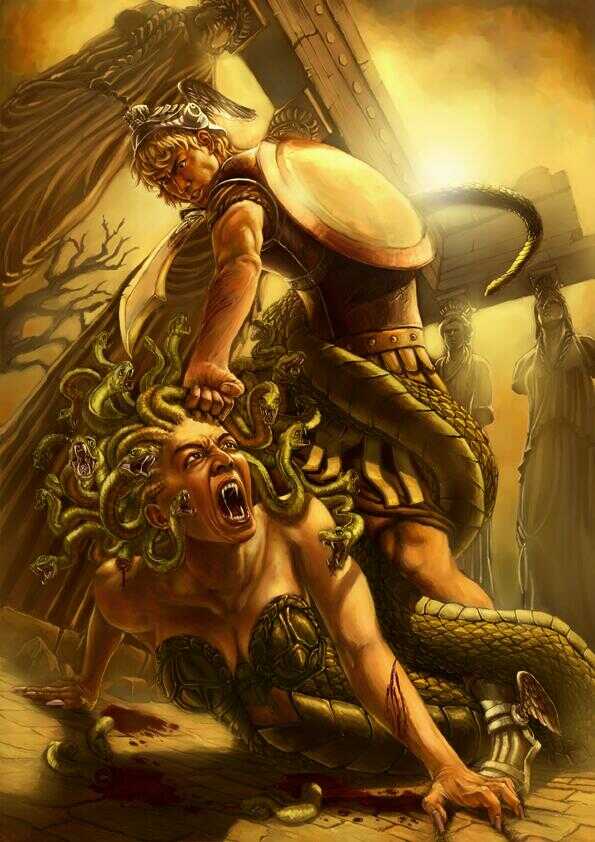 Perseo y la cabeza de Medusa