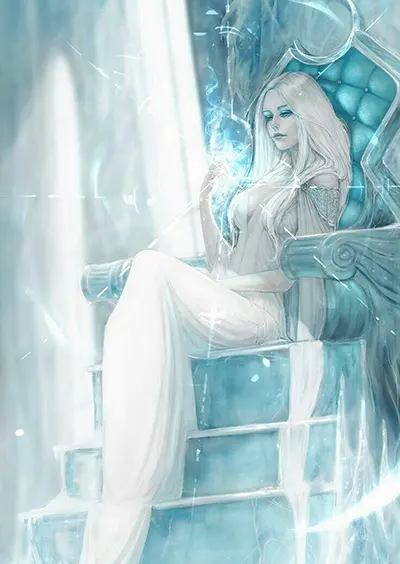 Quione diosa de la nieve mitología griega